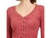 Crave Fame Juniors' V-Neck Button-Front Shirt Red Size X-Large