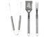 Cheer Collection 3-Piece BBQ Grilling Tool Set