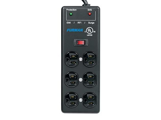 Furman SS-6B-PRO 6 Outlet Steel Construction Pro Surge Suppressor Strip with EVS (Like New, Damaged Retail Box)