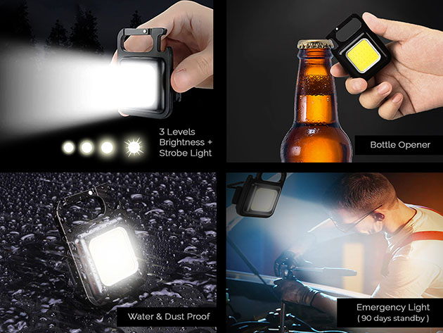 8-in-1 MaxLight Mini Super Bright Utility Flashlight (4-Pack)