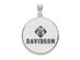 Sterling Silver Davidson College XL Enamel Disc Pendant