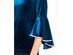 MSK Women's Embellished-Trim Women's Velvet Bell-Sleeve Top Blue Size Medium