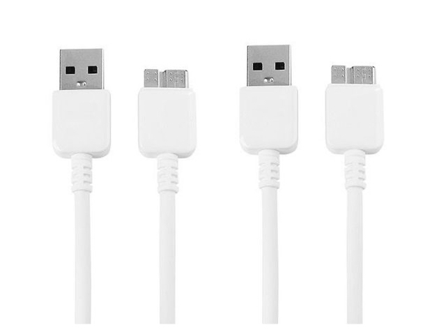USB 3.0 Data Cable (Charge & Sync) for Samsung Galaxy S5 & Note 3, High Speed 2-Pack