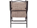 Costway Set of 2 Patio Folding Sling Back Chairs Camping Deck Garden Beach Brown 