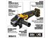 DEWALT DCG413B ‎20-Volts MAX* Battery Powered Angle Grinder Tool, Tool Only (Refurbished)