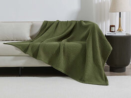 Vintage Cotton Waffle Blanket