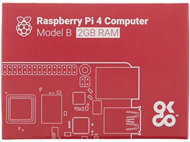 Raspberry Pi 4 Model B 2019 Quad Core 64 Bit WiFi Bluetooth, 4GB - Green (Used, Open Retail Box)