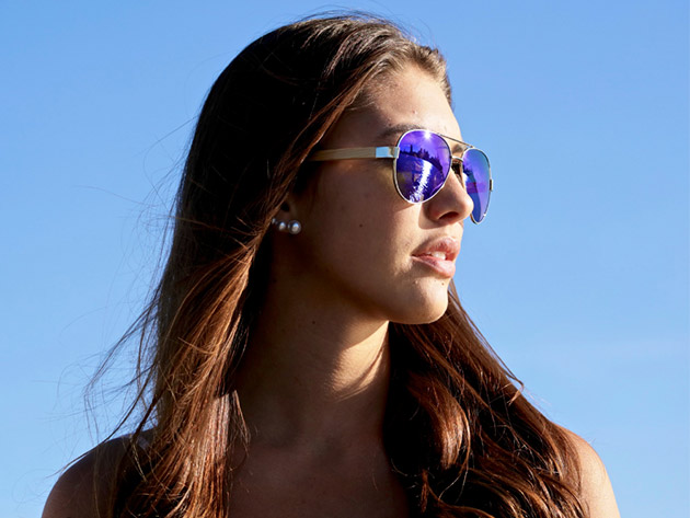 Weekender Wooden Sunglasses (Blue)