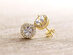 Princess Tennis Bracelet & Earrings Ft. Swarovski Elements Jewelry Set (Gold)