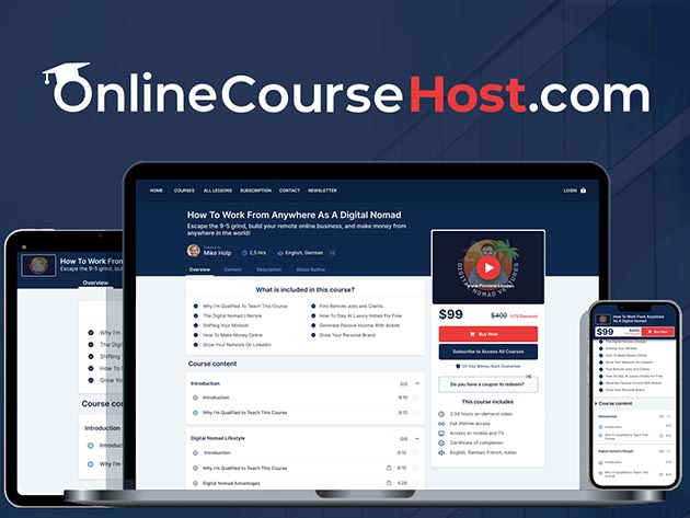 OnlineCourseHost: Lifetime Subscription