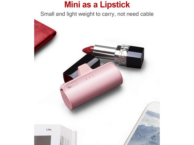 Mini Portable Charger for iPhone with Internal Cable