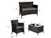 Costway 8 Piece Rattan Patio Furniture Set Cushioned Sofa Chair Coffee Table - Grey