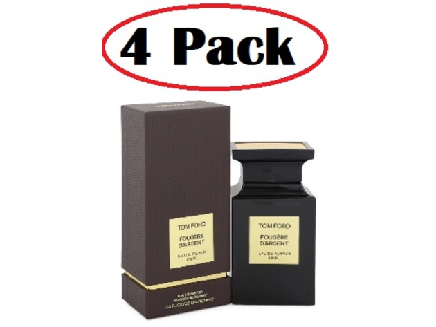 4 Pack of Tom Ford Fougere D'argent by Tom Ford Eau De Parfum Spray (Unisex) 3.4 oz