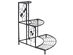 Costway 3 Tier Floral Corner Plant Stand Metal Flower Pot Rack Stair Display Ladder - Black