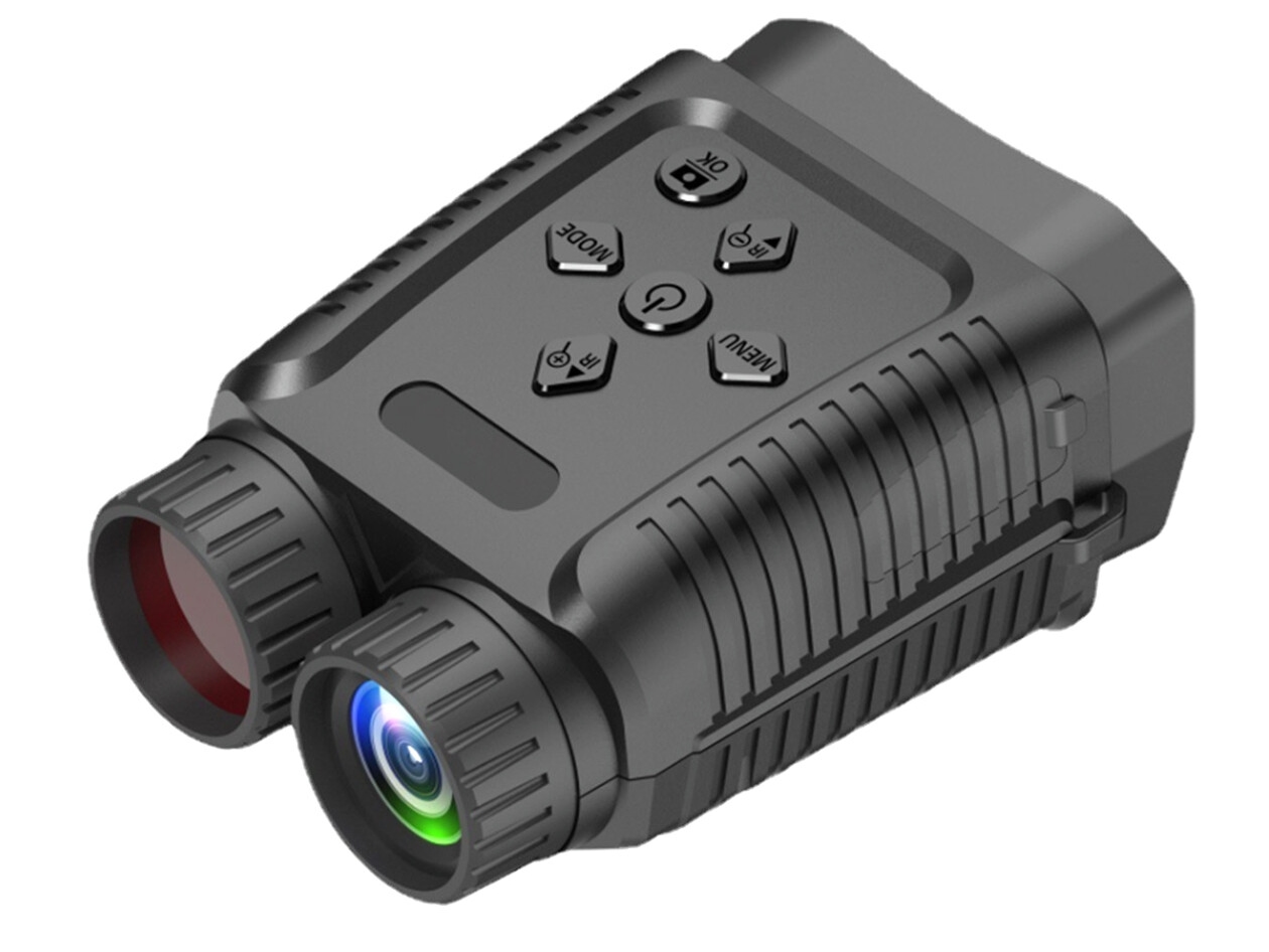 1080p/12MP 1000' Mini Night Vision Binoculars with 2.4" Screen, 4x Zoom & 32GB Card