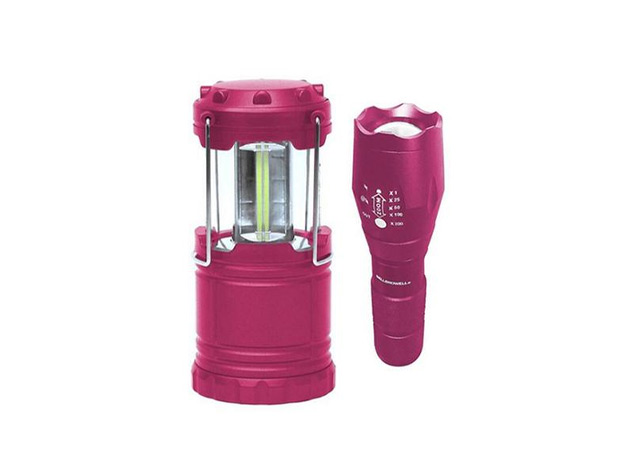  Bell + Howell Taclight Flashlight & Lantern Bundle (Pink)