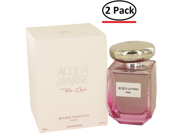 Acqua Di Parisis Porto Cervo by Reyane Tradition Eau De Parfum Spray 3.3 oz for Women (Package of 2)