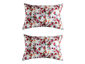Satin Floral Pillowcase 2-Pack Red