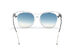 Tom Ford White/Crystal & Blue Mirror Cat Sunglasses