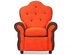 Children Recliner Kids Sofa Chair Couch Living Room Furniture Orange 