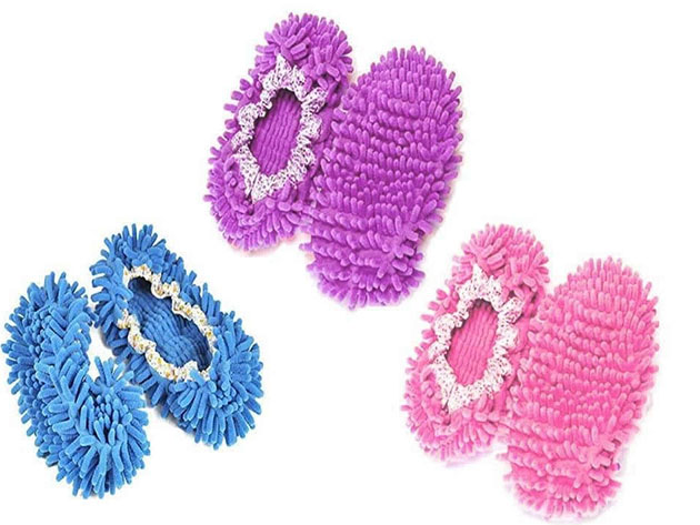 Lazy Maid Quick-Mop Slippers (6-Pack)