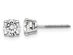 1.00 Carat (ctw VS2-SI1, G-H-I) Round Diamond Solitaire Stud Earrings in 14K White Gold