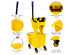 Costway Commercial Mop Bucket Side Press Wringer on Wheels Cleaning 26 Quart Yellow