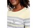 Karen Scott Women's Sport Striped 3/4-Sleeve Top Yellow Size Extar Large