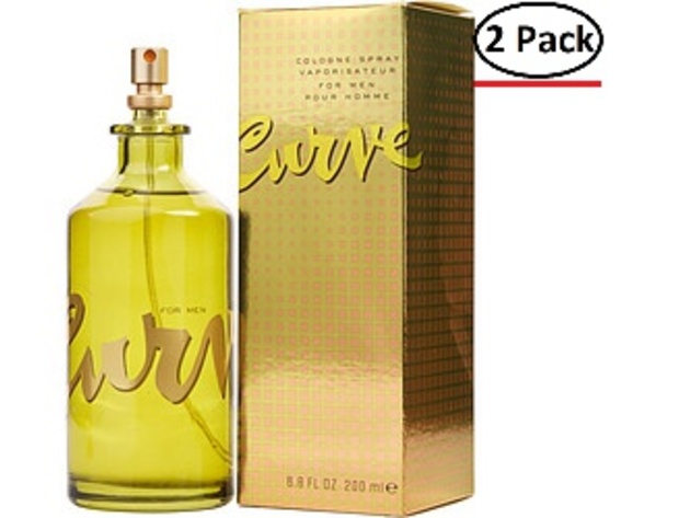 CURVE by Liz Claiborne COLOGNE SPRAY 6.8 OZ for MEN ---(Package Of 2)