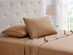 4-Piece Bamboo Blend Waffle Hem Sheet Set (Rust/King)