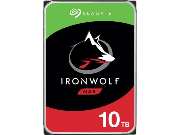 Seagate IronWolf ST10000VN0008 10TB 7200 RPM 256MB Cache SATA 6.0Gb/s 3.5