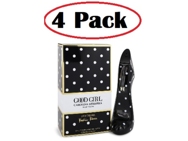4 Pack of Good Girl Dot Drama by Carolina Herrera Eau De Parfum Spray 2.8 oz
