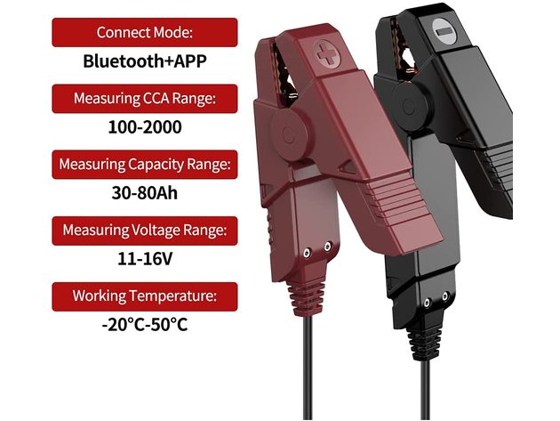 Bluetooth Car Battery Tester Scan Tool for Smartphone Vehicle Diagnostic Equipment 