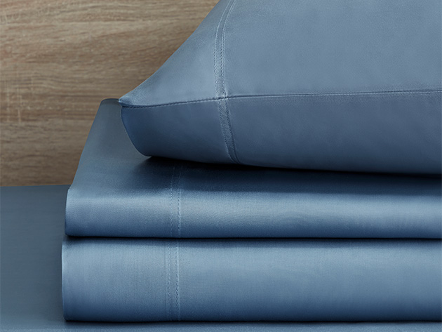 Kathy Ireland 300 Thread Count 100% Bamboo Rayon Sheet Set (King/Denim)