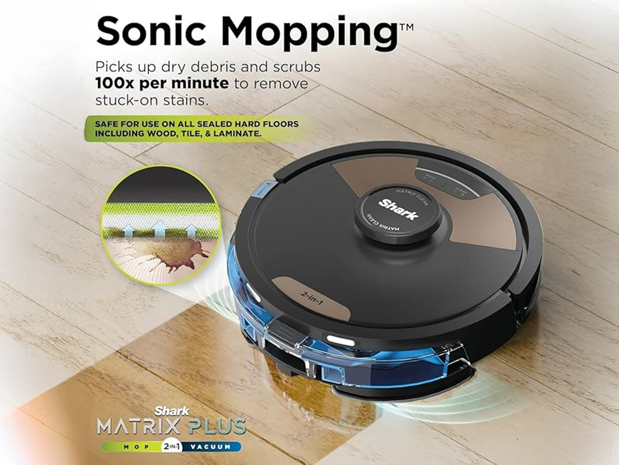 Shark Matrix™ Plus 2-in-1 Self-Empty Robot Vacuum & Mop (Refurbished)