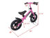 Goplus 12'' Pink Kids Balance Bike Children Boys & Girls with Brakes and Bell Exercise - Pink + Black