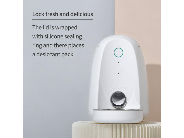 Dogness APPFEEDMINWH 2L App Automatic Feeder - White