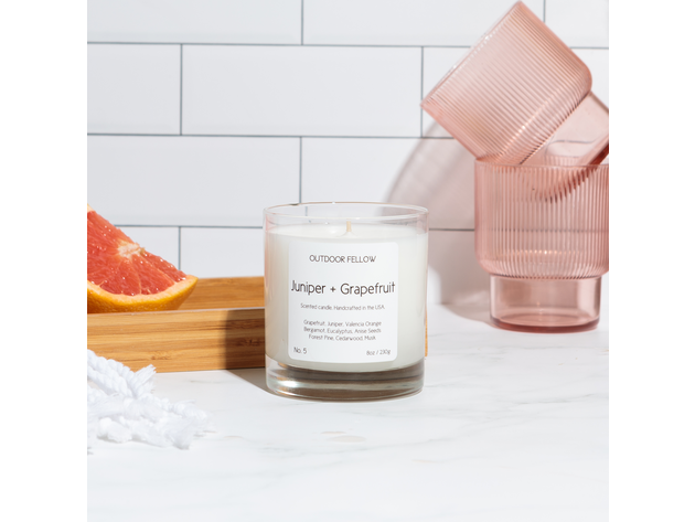 Juniper and Grapefruit Scented Candle