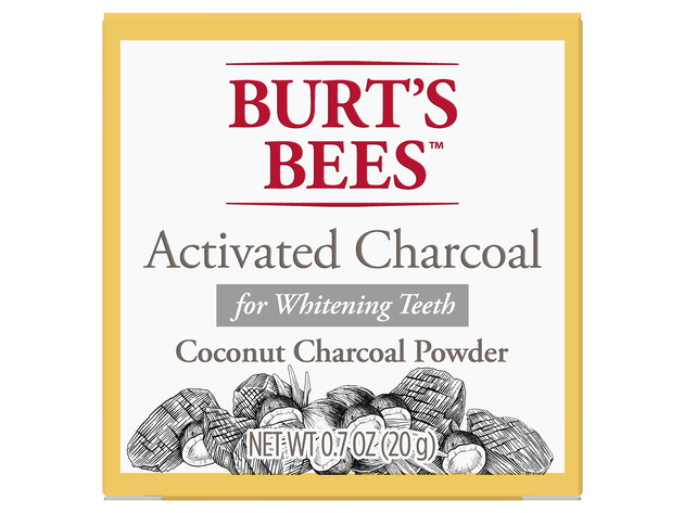 Burt's Bees Activated Charcoal Powder for Whitening Teeth, Paraben Free, Made Without Sodium Lauryl Sulfate, 0.7 Ounce