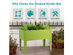 Costway 24'' x12'' Outdoor Elevated Garden Plant Stand Raised Tall Flower Bed Box - Fruit Green