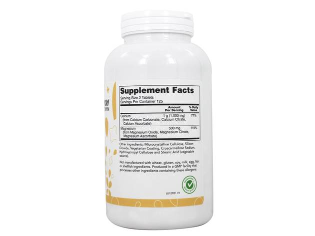 LuckyVitamin - Calcium & Magnesium Bone Health Support - 250 Tablets
