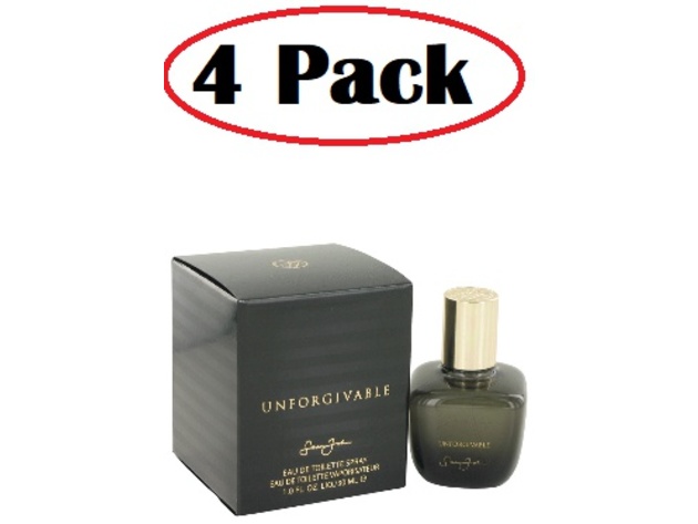 4 Pack of Unforgivable by Sean John Eau De Toilette Spray 1 oz