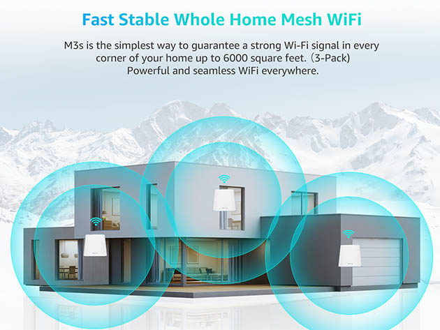 Meshforce M3s Mesh Wi-Fi System (White)