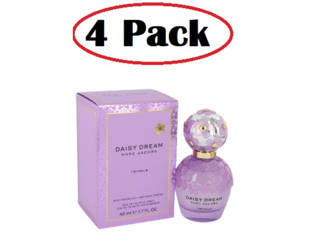 4 Pack of Daisy Dream Twinkle by Marc Jacobs Eau De Toilette Spray 1.7 oz
