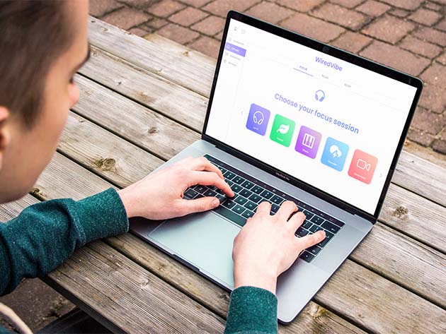 WiredVibe Personalized Music for Focus: Lifetime Subscription