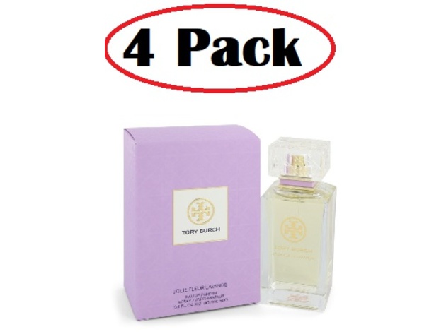 4 Pack of Tory Burch Jolie Fleur Lavande by Tory Burch Eau De Parfum Spray 3.4 oz