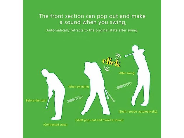 Telescopic Impact Bars Vocal Golf Swing Master Posture Corrector Practice