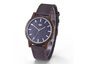 Webbed Brolly Wooden Wrist Watch (Oak On Dark Burgundy)