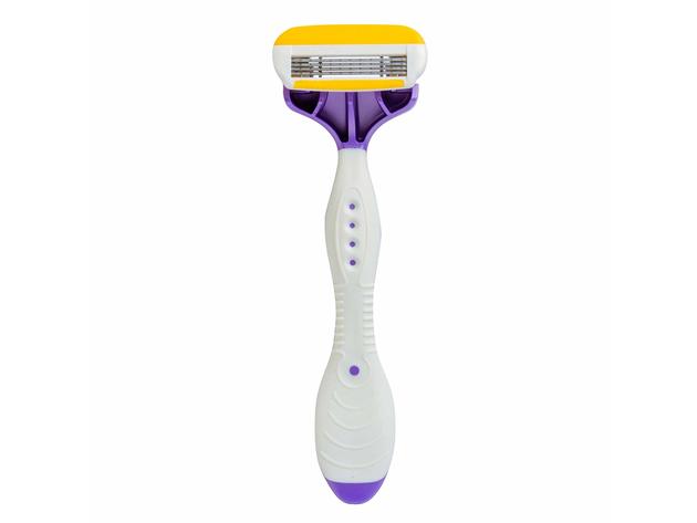 About Body Spa 4-Blade Delicate Disposable Shaving Razors with Coconut Oil Moisture Pad, 4 Razors per Pack