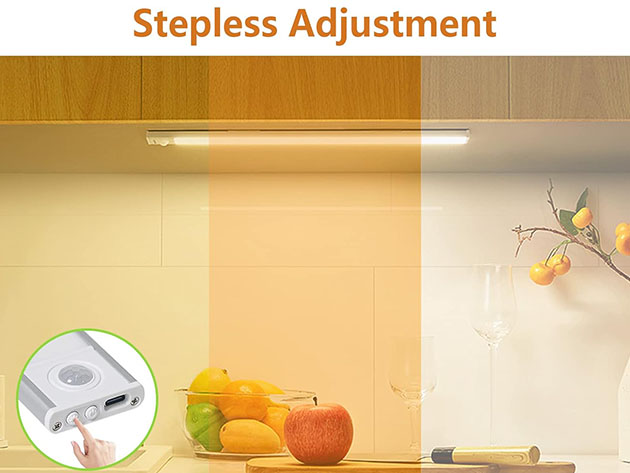 3-Temperature Motion Sensor LED Cabinet Light (3-Pack/30cm)